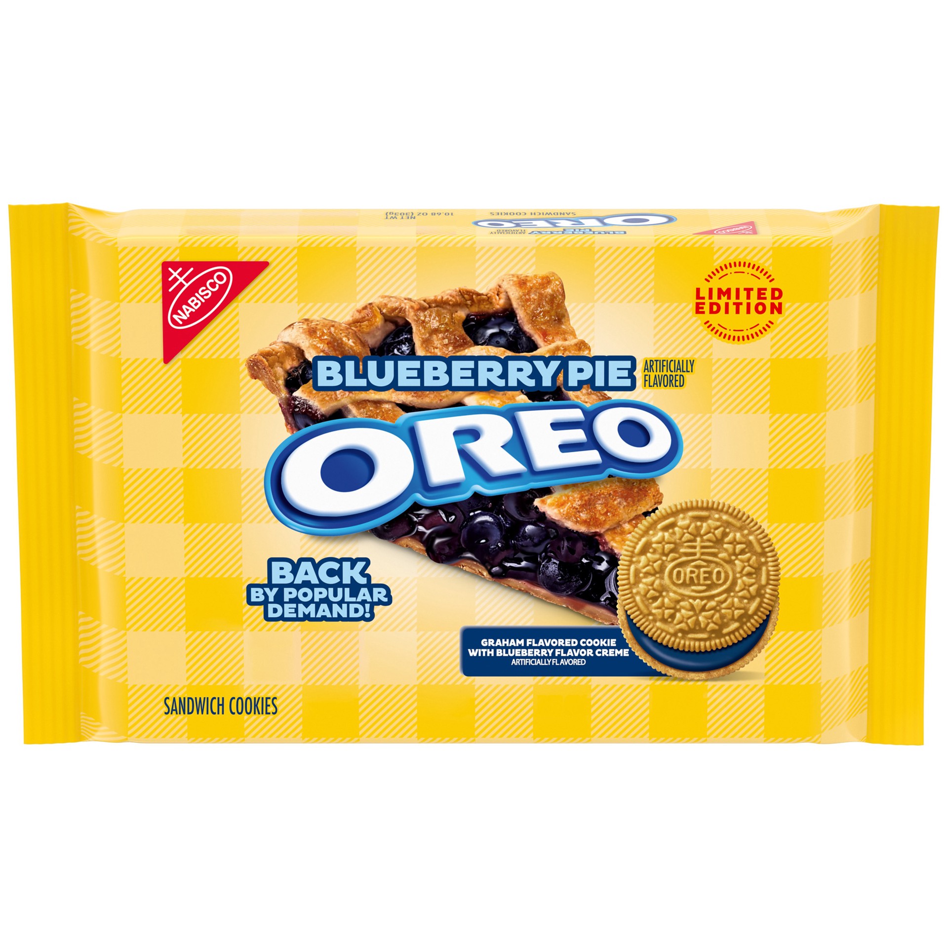 slide 1 of 5, OREO Blueberry Pie Sandwich Cookies, Limited Edition, 10.68 oz, 10.68 oz