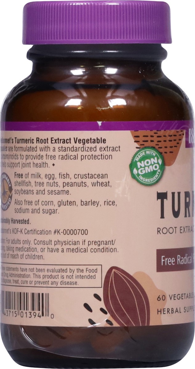 slide 13 of 14, Bluebonnet Nutrition Turmeric 60 Vegetable Capsules, 60 ct