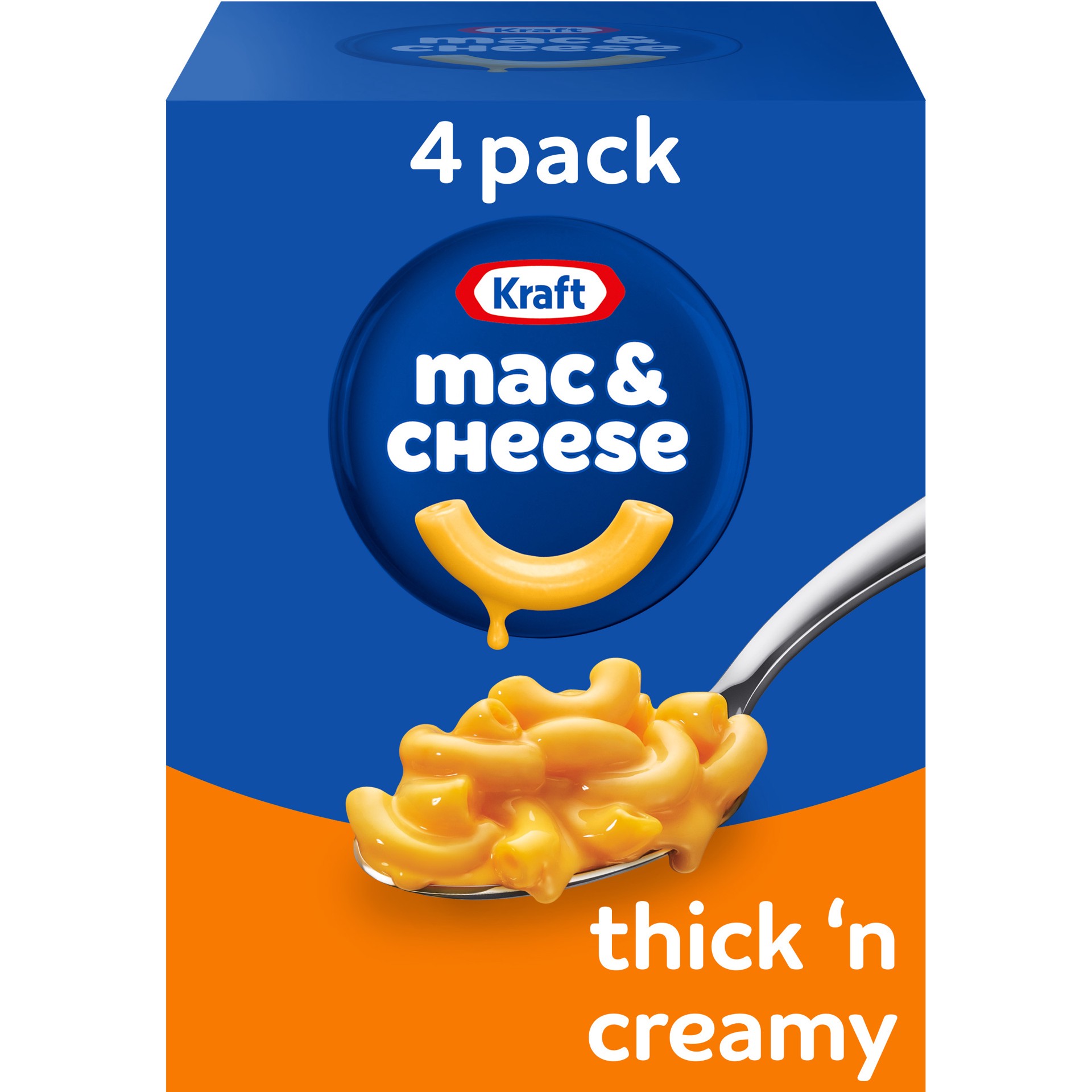 slide 1 of 5, Kraft Thick 'n Creamy Mac & Cheese Macaroni and Cheese Dinner, 4 ct Pack, 7.25 oz Boxes, 4 ct