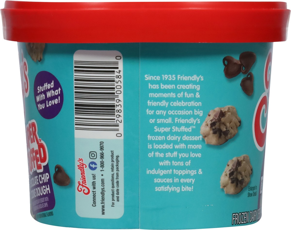 slide 6 of 9, Friendly's Super Stuffed Chocolate Chip Cookie Dough Frozen Dairy Dessert 1.5 qt, 1.5 qt