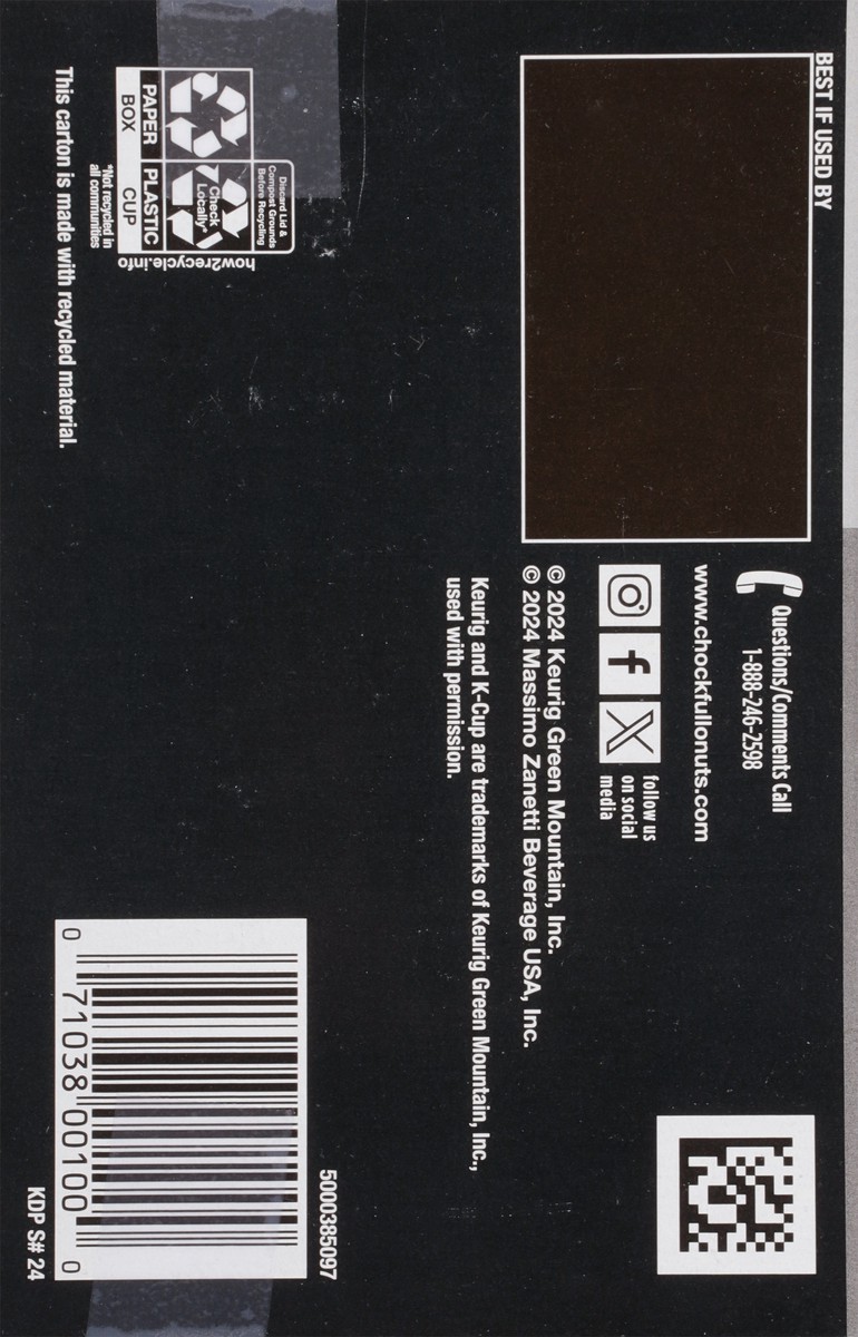 slide 13 of 16, Chock Full O'Nuts Midtown Decaf Single Serve 12 Count, 12 ct