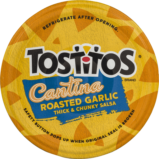 slide 8 of 9, Tostitos Cantina Roasted Garlic Thick & Chunky Salsa, 15.5 oz