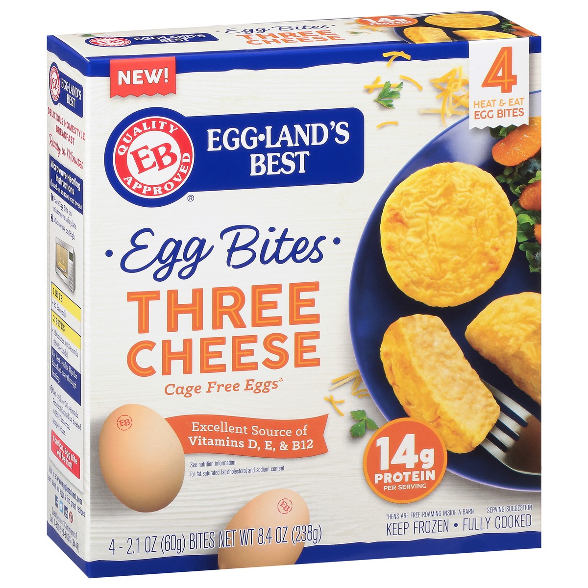 slide 2 of 9, Eggland's Best Three Cheese Egg Bites, 4 ct