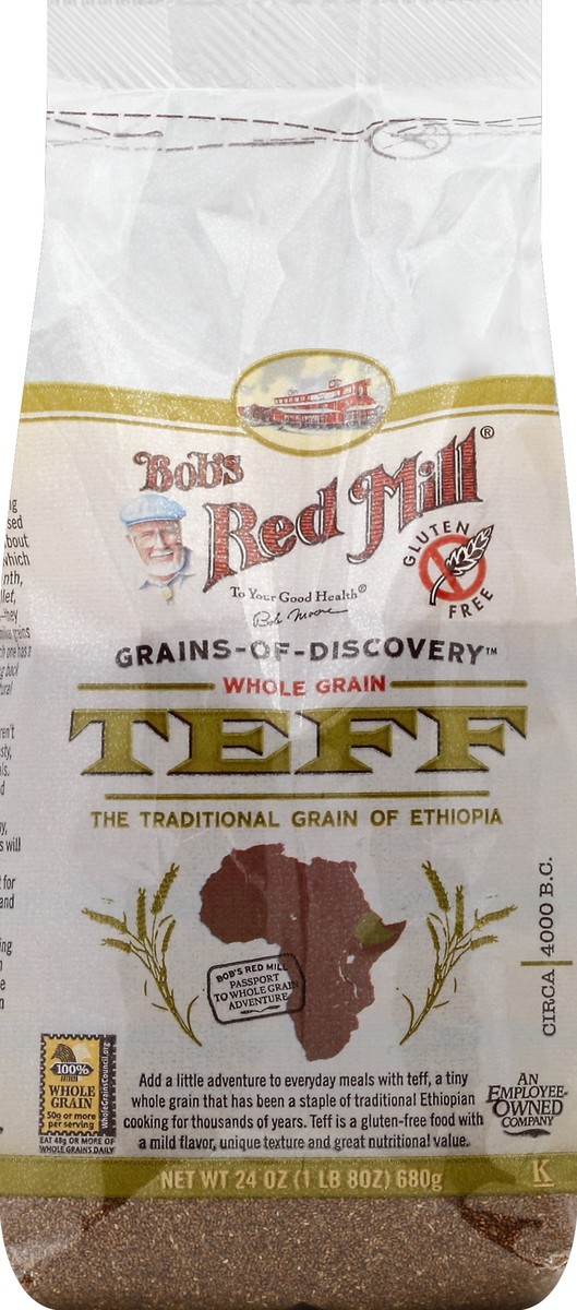 slide 5 of 5, Bob's Red Mill Whole Grain Teff, 24 oz