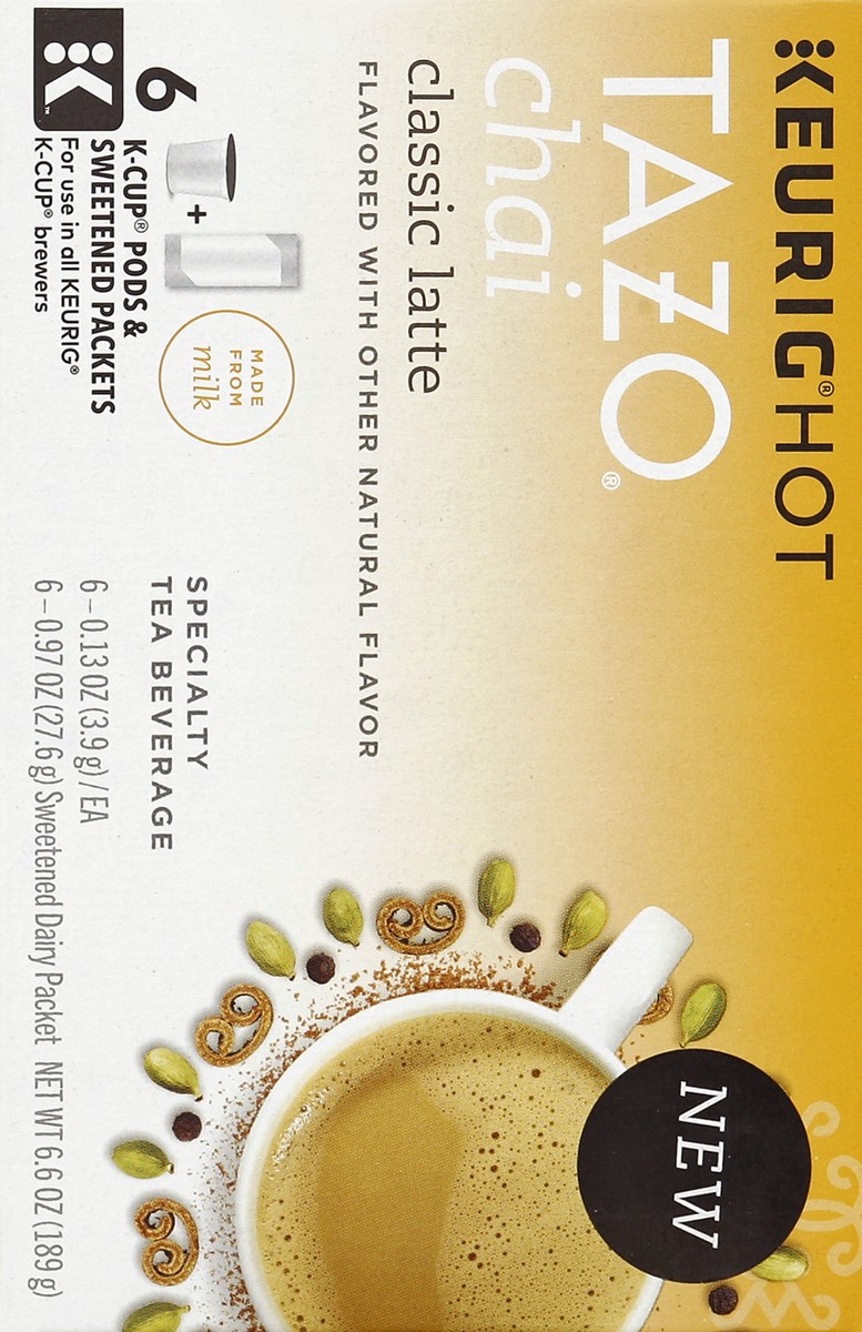 slide 8 of 8, TAZO K-Cup Pods Chai Latte- 6 ct, 6 ct