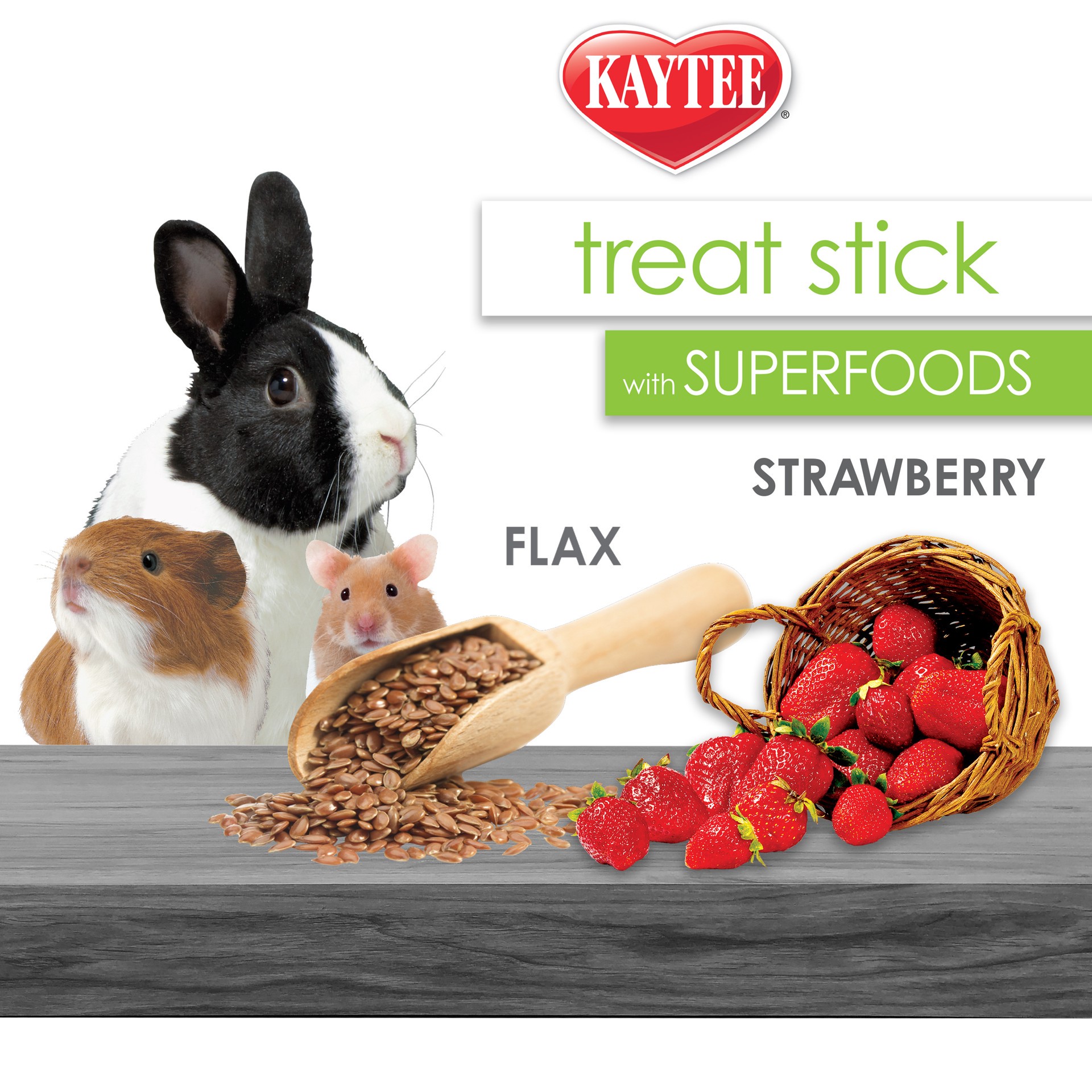slide 10 of 10, Kaytee Superfood Treat Stick, Strawberry & Flax Seed, 5.5 Ounces, 1 ct