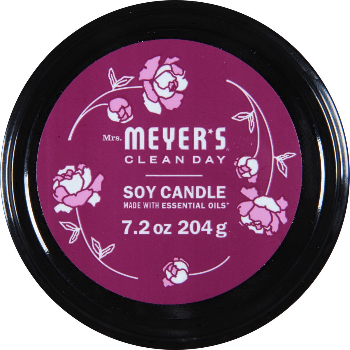 slide 15 of 20, Mrs. Meyer's Clean Day Scented Soy Candle, Large, Peony Scent, 7.2 Ounce Candle, 7.2 oz