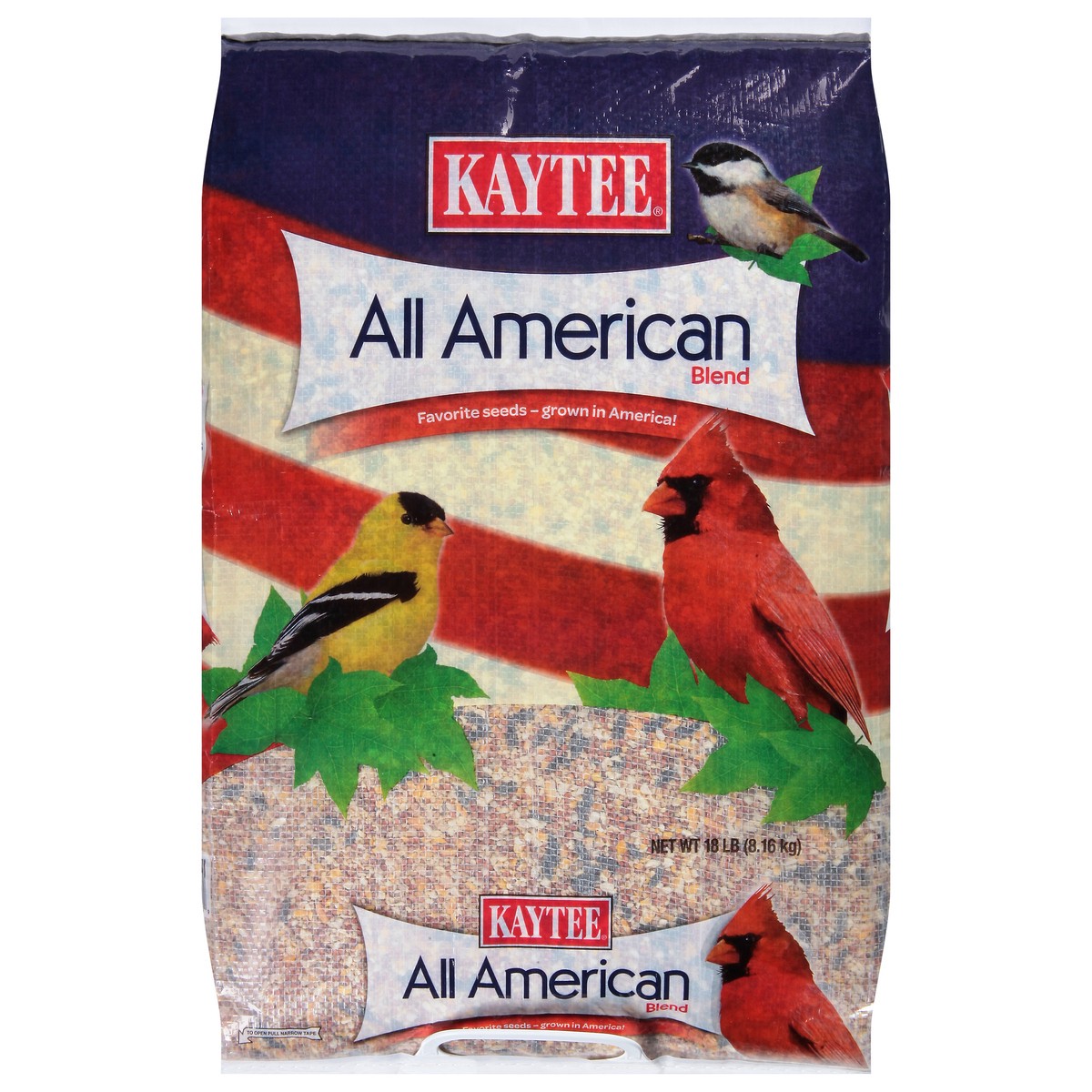 slide 4 of 10, Kaytee All American Blend Bird Food 18 lb, 18 ct
