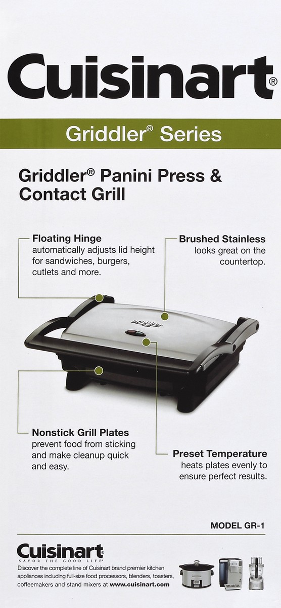 slide 2 of 5, Cuisinart Griddler Panini Press & Contact Grill 1 ea, 1 ct