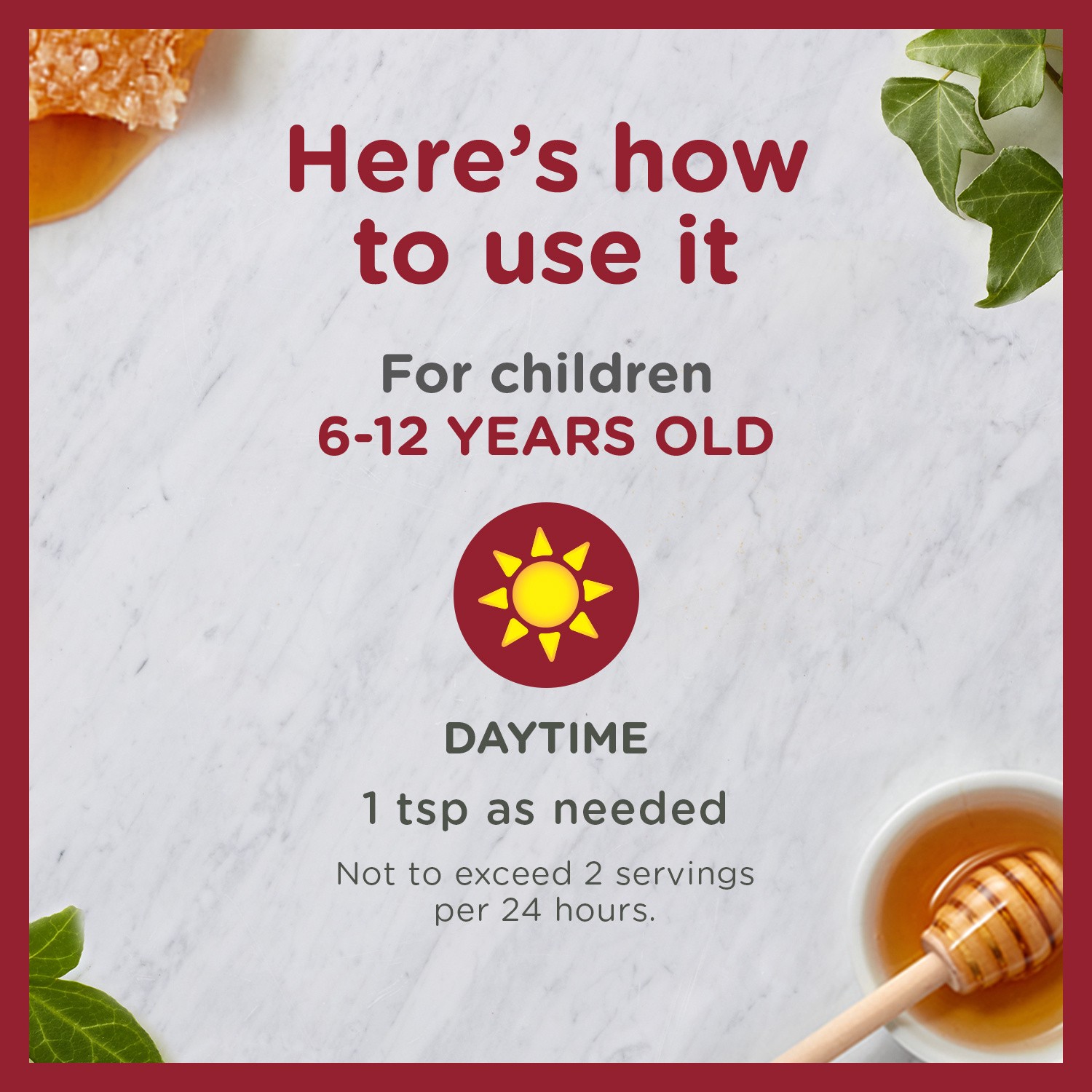 slide 2 of 5, Zarbee's Naturals Zarbee’s Kids All-in-One Daytime Cough, Age 6-12, Honey, Turmeric, B3,6,12 & Zinc, Grape, 4FL Oz, 1 ct