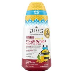 Zarbee's Naturals Kid's All-in-One Day Cough + Mucus, Throat, & Nasal, 4 fl. oz
