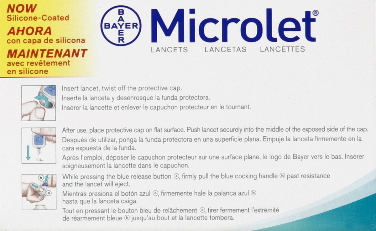 slide 2 of 4, Bayer Microlet Lancet, 1 ct