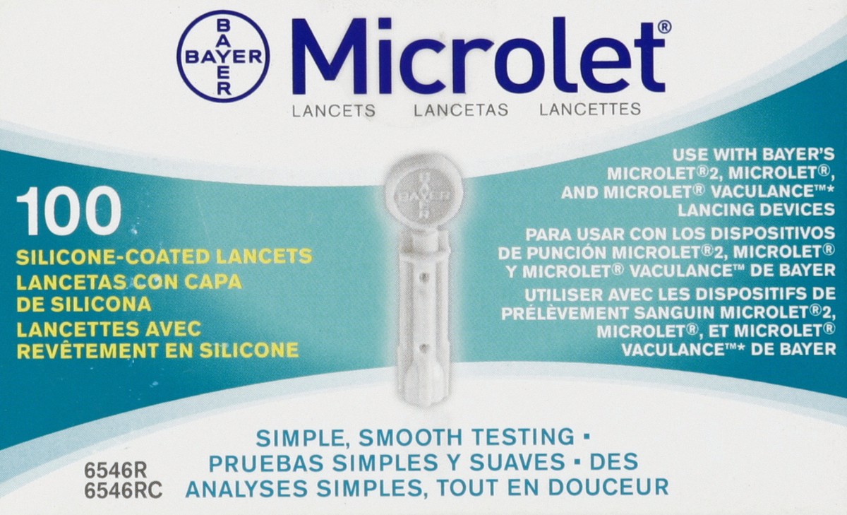 slide 4 of 4, Bayer Microlet Lancet, 1 ct