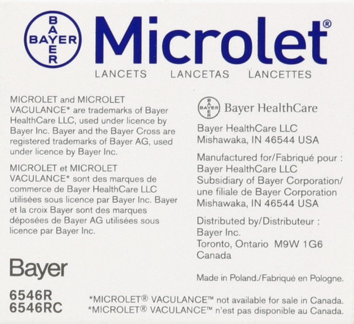 slide 3 of 4, Bayer Microlet Lancet, 1 ct