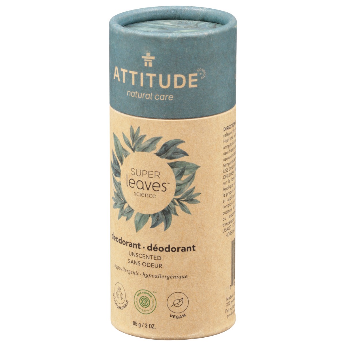 slide 6 of 10, Attitude Super Leaves Unscendeodorant 3Oz, 1 ct