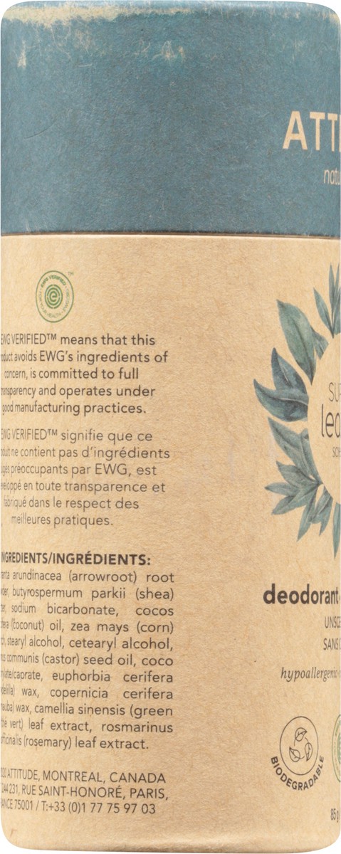 slide 4 of 10, Attitude Super Leaves Unscendeodorant 3Oz, 1 ct