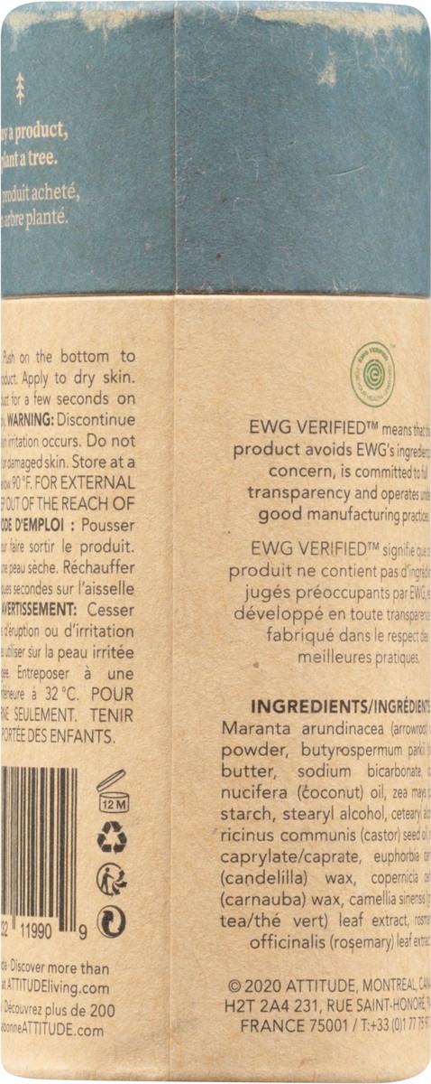 slide 5 of 10, Attitude Super Leaves Unscendeodorant 3Oz, 1 ct