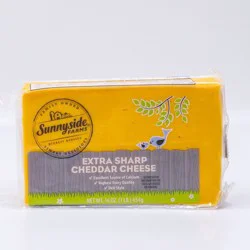 Sunnyside Farms Deli Style Extra Sharp Cheddar Cheese Block