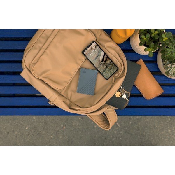 slide 6 of 10, Western Digital My Passport Usb-C Portable Hard Drive, 5Tb, Silicon Gray, 1 ct