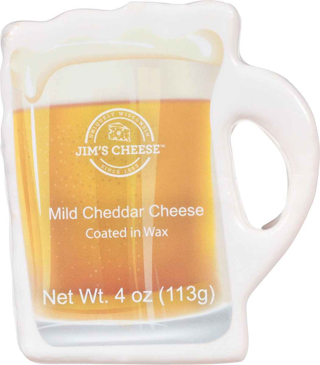 slide 6 of 9, Jim's Cheese Beer Mug Mild Cheddar Cheese 4 oz, 4 oz