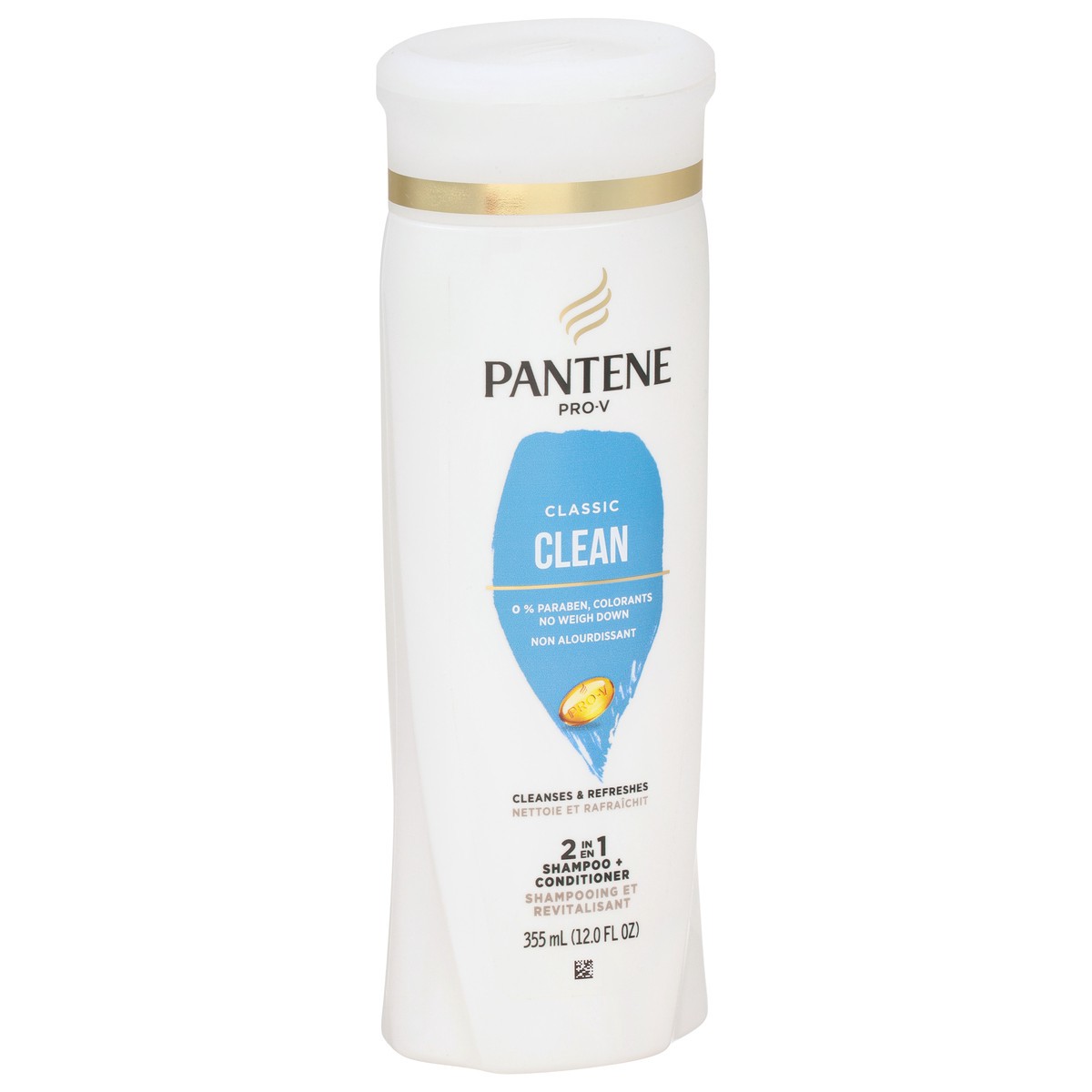 slide 2 of 9, Pantene Pro-V 2 in 1 Classic Clean Shampoo + Conditioner 12.0 fl oz, 12 fl oz