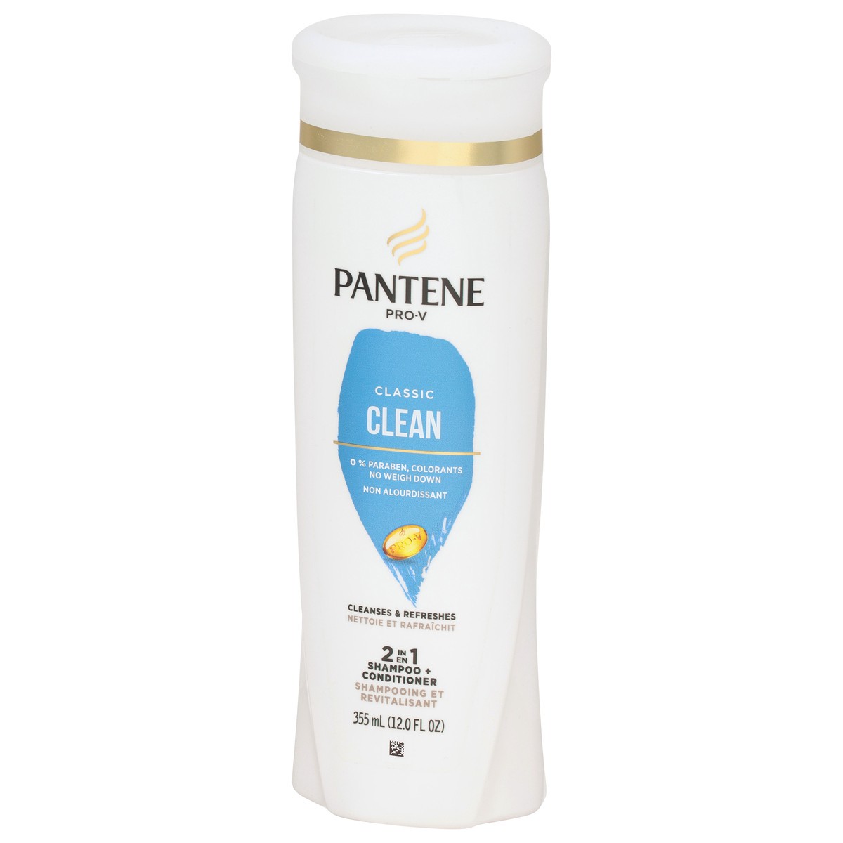 slide 8 of 9, Pantene Pro-V 2 in 1 Classic Clean Shampoo + Conditioner 12.0 fl oz, 12 fl oz