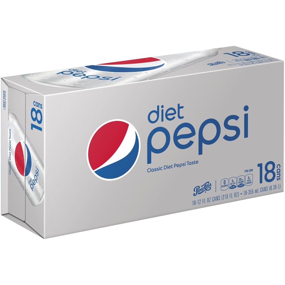 Diet Pepsi 18 ct; 12 fl oz | Shipt