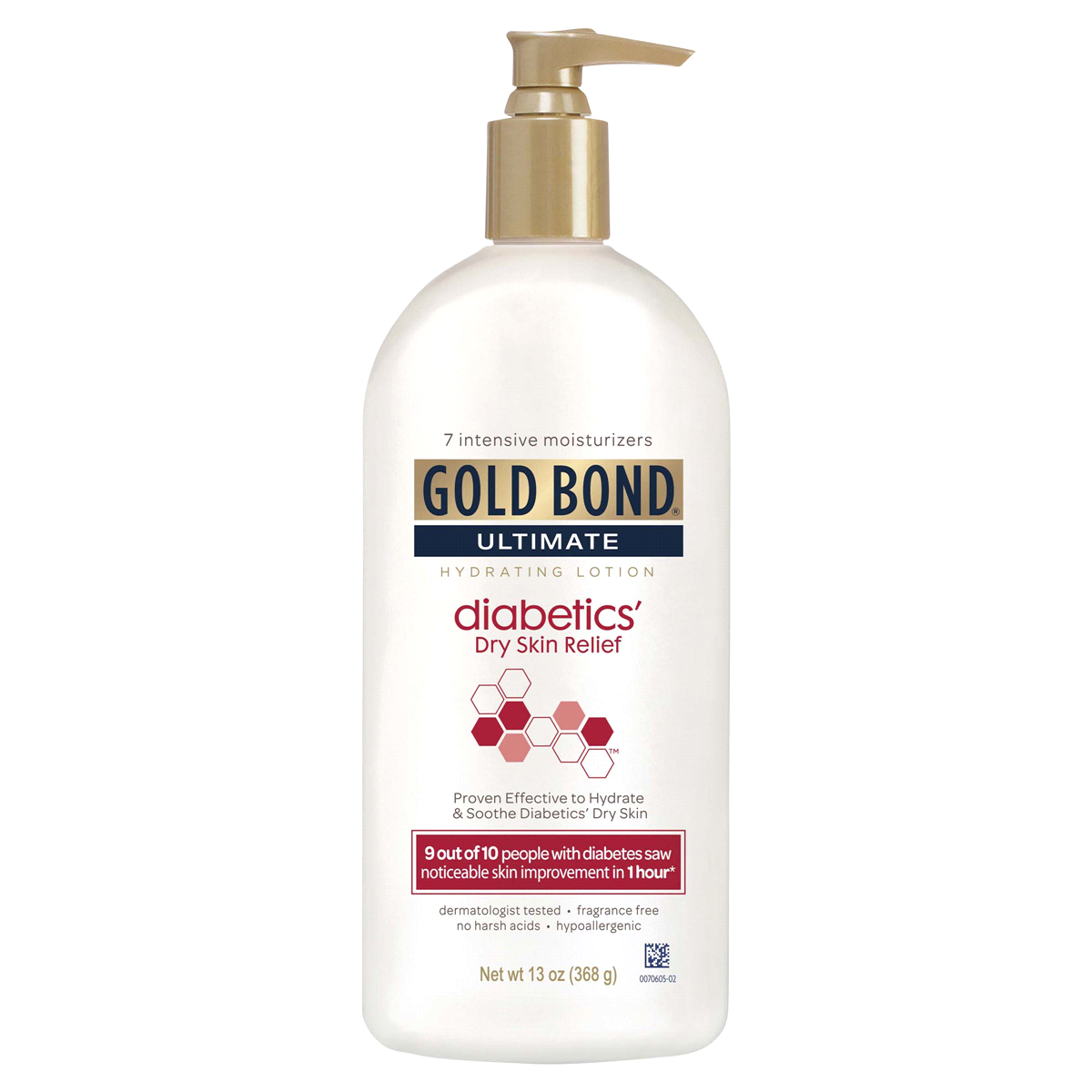 slide 1 of 1, Gold Bond Ultimate Diabetics Dry Skin Relief Hydrating Lotion, 15.6 oz