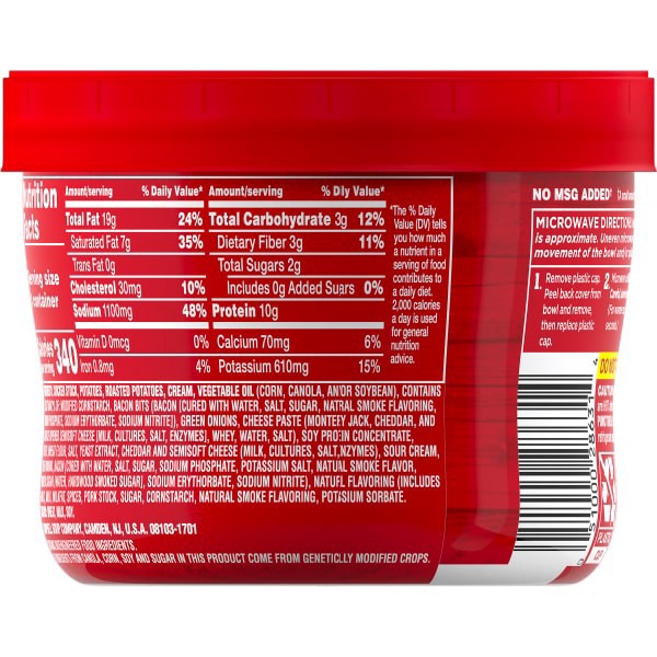 slide 9 of 21, Campbell's Loaded Potato Seasoned with Bacon Soup, 15.250 oz