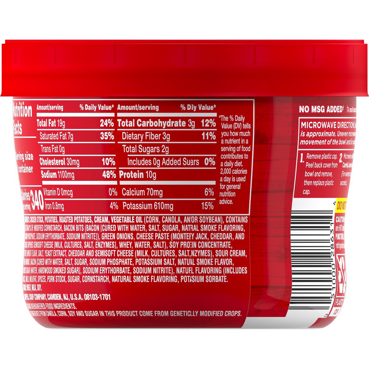 slide 7 of 21, Campbell's Loaded Potato Seasoned with Bacon Soup, 15.250 oz