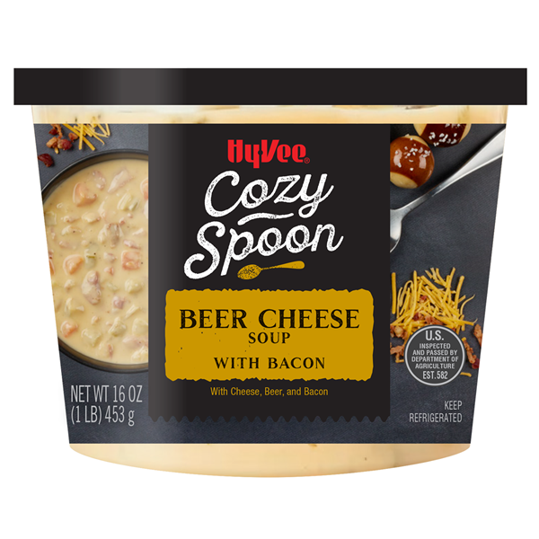 slide 1 of 1, Hy-vee Creamy Beer Cheese Soup - 16 oz, 16 oz