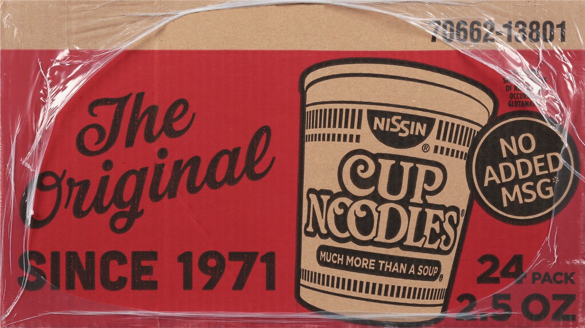 slide 13 of 14, Nissin Cup Noodles Ramen Beef Flavor Noodle Soup 24 - 2.5 oz Cups, 