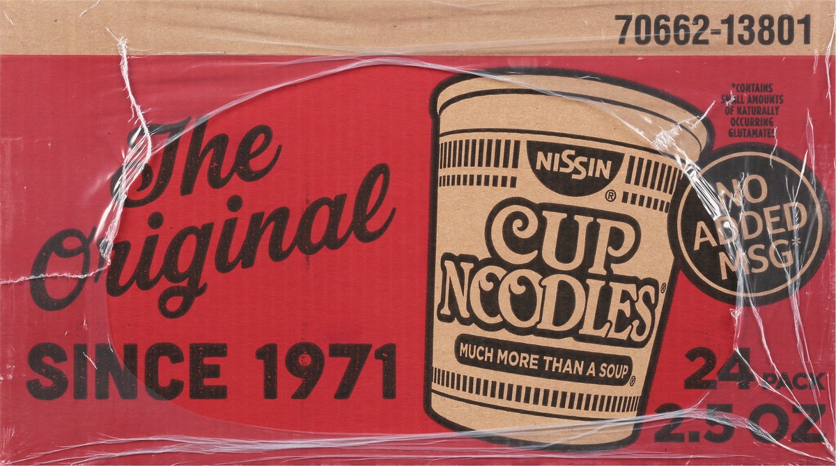 slide 5 of 14, Nissin Cup Noodles Ramen Beef Flavor Noodle Soup 24 - 2.5 oz Cups, 