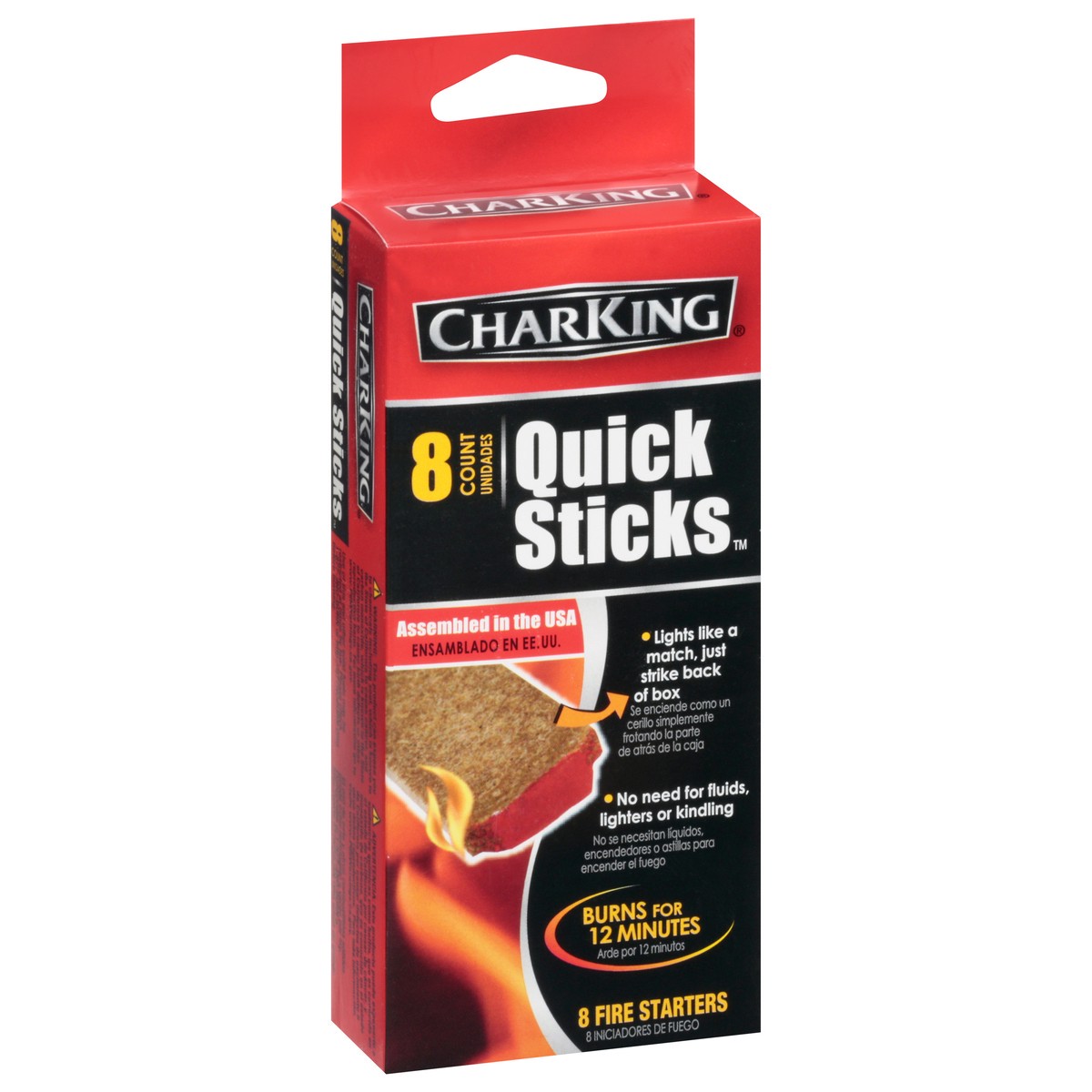 slide 5 of 9, CharKing Quick Sticks Fire Starters 8 ea, 8 ct