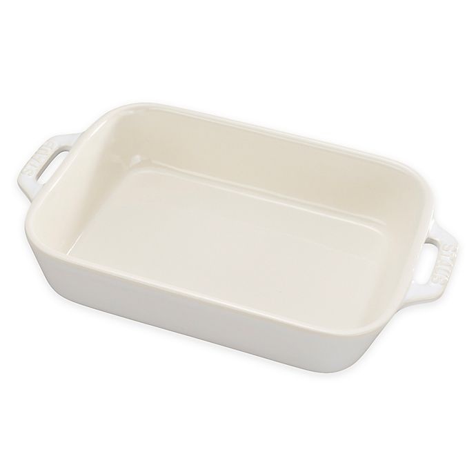 slide 1 of 1, Staub Rectangular Baking Dish - Rustic Ivory, 1.25 qt