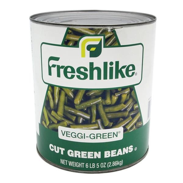 slide 1 of 1, Freshlike Veggi-Green Cut Green Beans, 101 oz