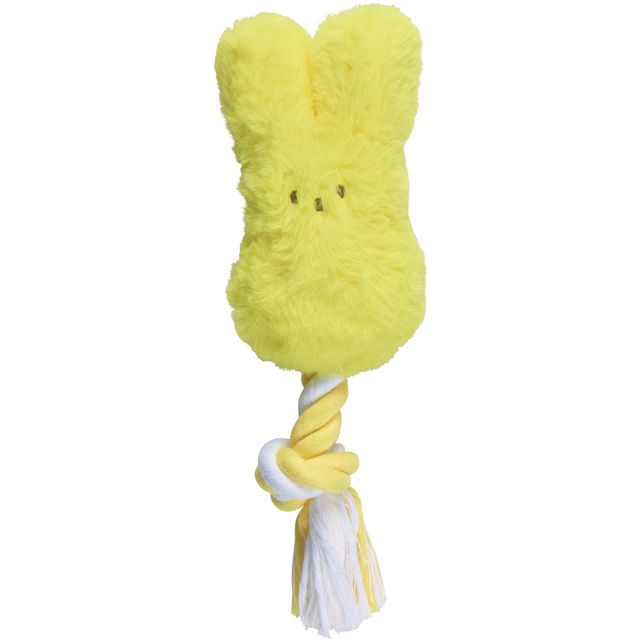 slide 1 of 1, PEEPS 2 Asst Pps Sqky & Rope Dg Toy, 1 ct