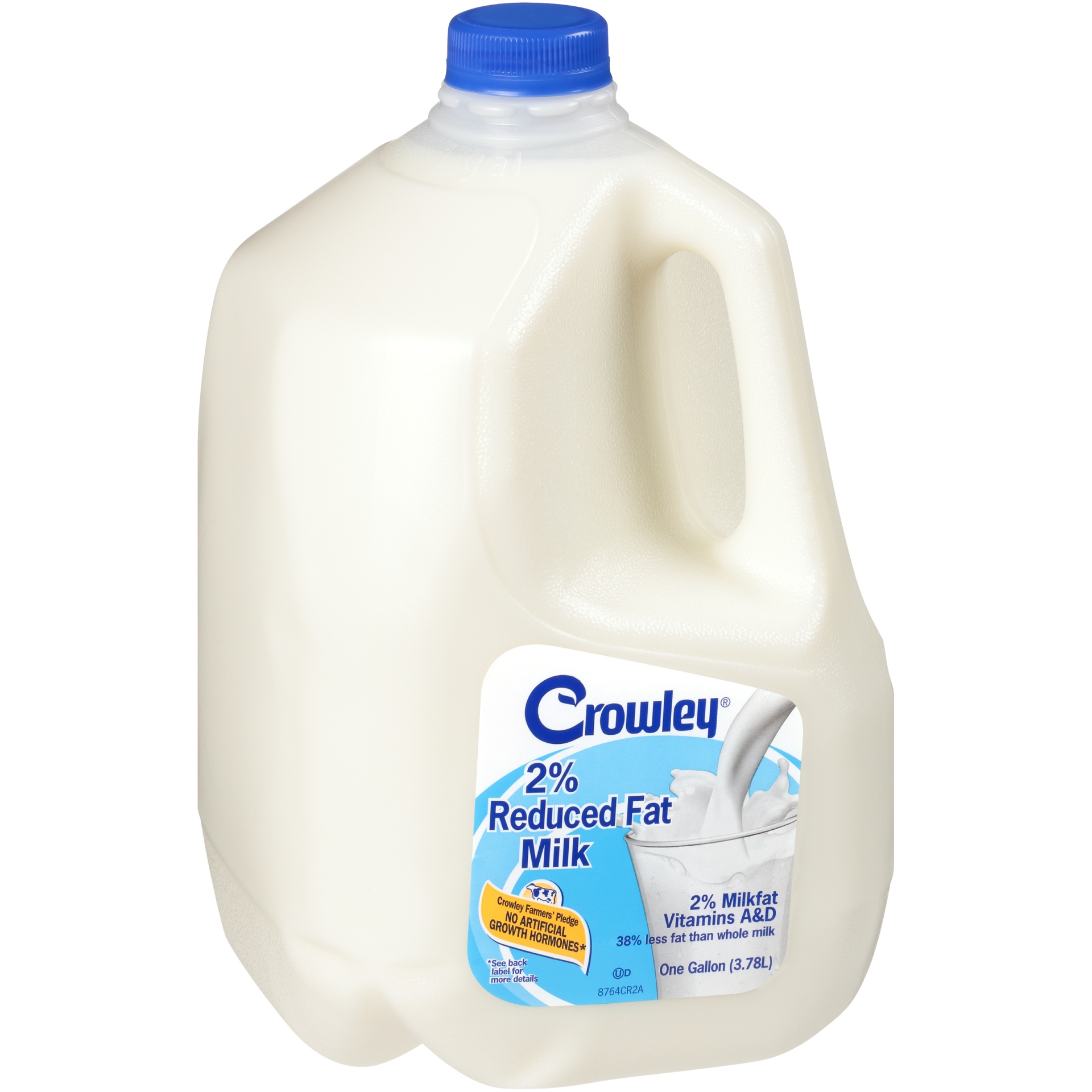 slide 2 of 7, Crowley 2% Reduced Fat Milk, Gallon, 1/2 gal