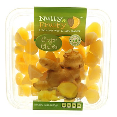slide 1 of 1, Nutty & Fruity Ginger Chunks 10 oz, 10 oz