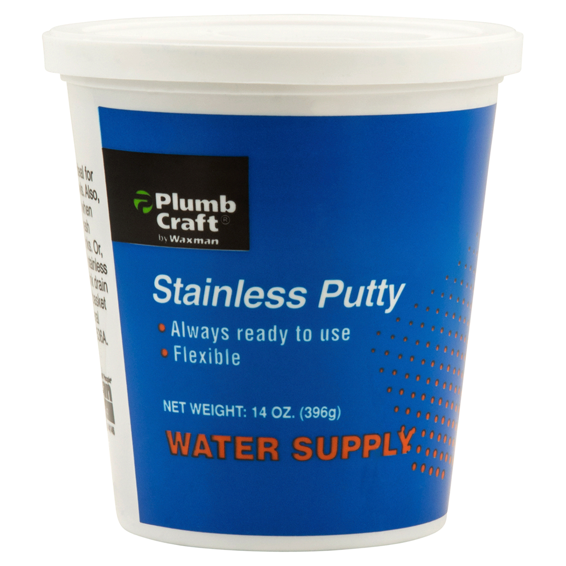 slide 1 of 1, PlumbCraft Flexible Stainless Putty, 14 oz