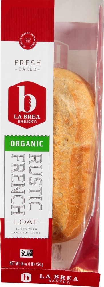 slide 1 of 1, La Brea Bakery Organic Rustic French Bread Loaf, 16 oz