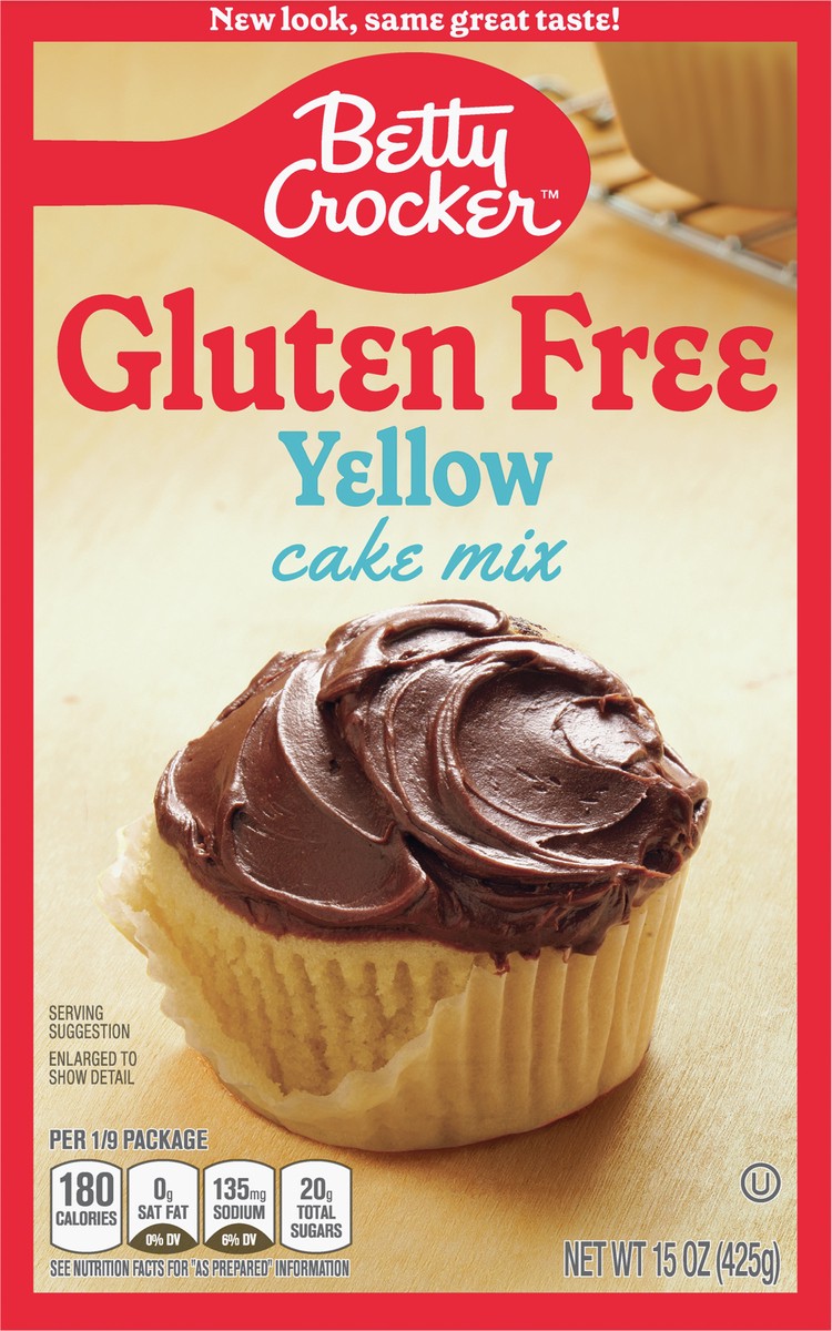 slide 7 of 8, Betty Crocker Gluten Free Yellow Cake Mix, 15 oz., 15 oz