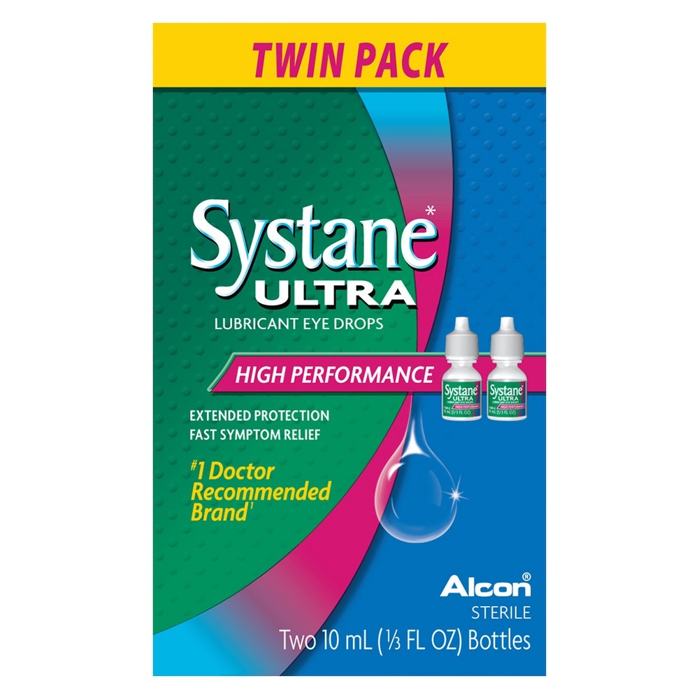 slide 2 of 2, Systane Ultra Lubricant Eye Drops, 2 ct; 0.34 oz