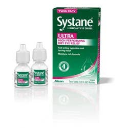Systane Ultra Lubricant Eye Drops, 2 x 10 mL (Twin Pack)