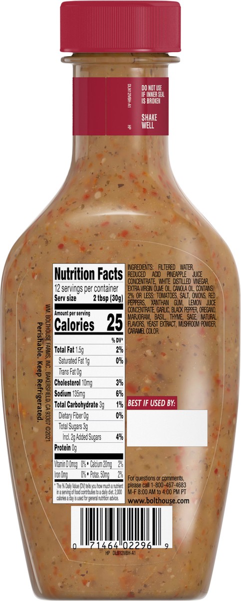 slide 5 of 5, Bolthouse Farms Italian Italian Vinaigrette Dressing & Marinade 12 fl oz, 12 fl oz