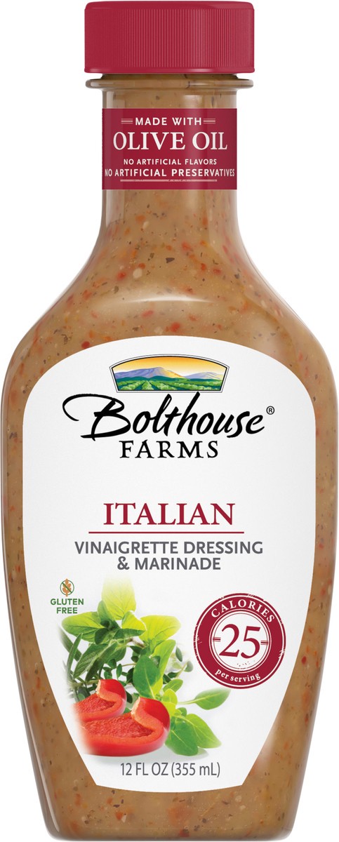slide 2 of 5, Bolthouse Farms Italian Italian Vinaigrette Dressing & Marinade 12 fl oz, 12 fl oz
