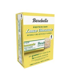 Barebells Lemon Cheesecake Nutrition Protein Bars - 20gms Protein - 7.76oz/4pk