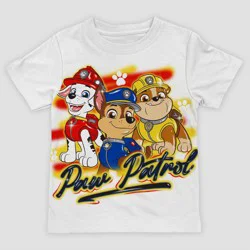 Toddler Boys' Paw Patrol Short Sleeve T-Shirt - White 3T