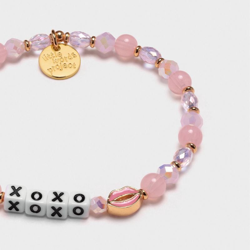 slide 2 of 3, Little Words Project "XOXO" Beaded Bracelet, 1 ct
