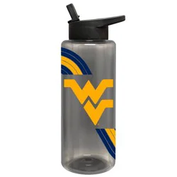 NCAA West Virginia Mountaineers Retro Wave Smoke Acrylic Bottle - 34oz